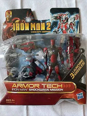 Buy Hasbro Iron Man 2 Concept Series Armor Tech Iron Man “ Shockwave Mission  • 14£