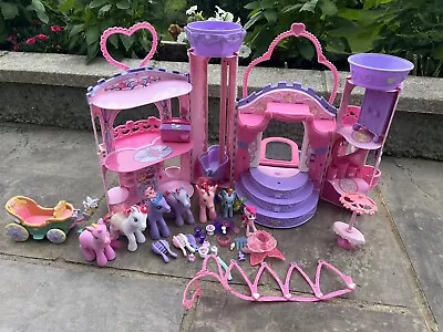 Buy My Little Pony Castle G3 Vintage 2007 With Carriage + 7 Ponies + Working Sound • 100£