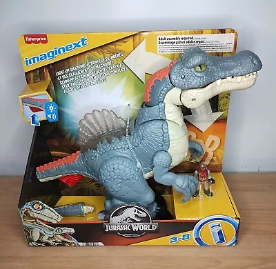 Buy Fisher Price Imaginext Jurassic World Ultra Snap Spinosaurus With Lights & Sound • 49.99£