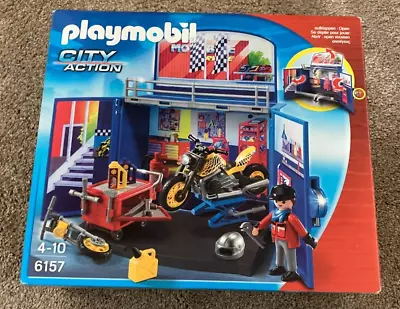 Buy Playmobil 6157 City Action Motorbike Garage • 15.99£