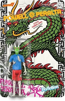 Buy Super7 Powell Peralta Wave 3 - Steve Caballero Chinese Dragon Reaction Figure • 20£
