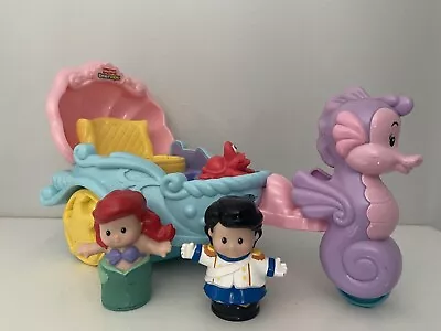 Buy Fisher Price Little People Disney Little Mermaid Musical Carriage Eric Figures • 9.95£