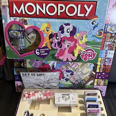 Buy My Little Pony Monopoly Board Game Hasbro Complete With 6 Collectible Tokens • 37.21£