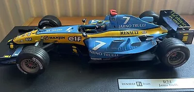 Buy 1/18 Hot Wheels Renault R24 *Jarno Trulli* Die Cast F1 Car.  Boxed • 42.50£