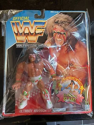 Buy WWF Ultimate Warrior Hasbro Wrestling Figure Series 2 Boxed MOC • 600£