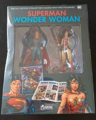 Buy Superman & Wonder Woman Eaglemoss Hero Collector 2 Figures & Guide Book Sealed • 4.99£
