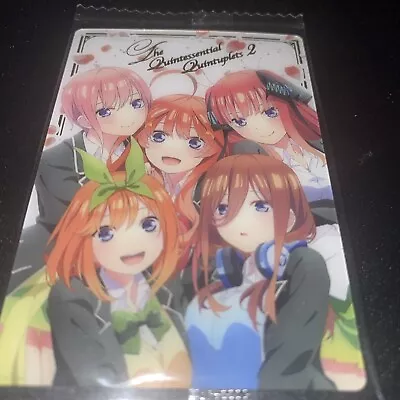 Buy No24 Special Rare2 Bandai The Quintessential Quintuplets SS Wafer Card 1 New • 13.05£