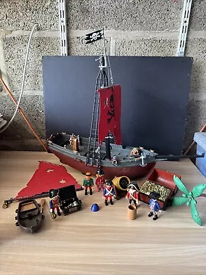 Buy Playmobil Red Corsair Pirate Ship 7518 With Figures And Accessories • 18.99£