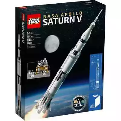 Buy ✨LEGO Ideas: NASA Apollo Saturn V (92176) - RETIRED, SEALED AND MINT✨    • 176.89£