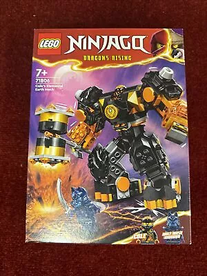 Buy LEGO NINJAGO: Cole's Elemental Earth Mech (71806) 7+ New&sealed • 16.50£