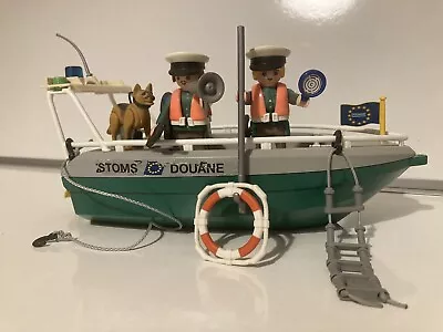 Buy Playmobil Patrol Boat Customs Douane 4471 With Figures And Accessories • 12.99£