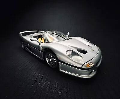 Buy 1/18 Scale Hot Wheels Mattel Ferrari F50 In Silver (VGC) - Burago KK • 29.99£