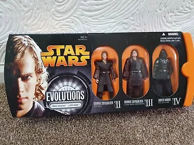 Buy Star Wars Evolutions Anakin Skywalker To Darth Vader 3-pack New Jedi To Sith Mib • 61.19£