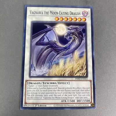 Buy Yugioh Vagnawa The Moon-Eating Dragon PHNI-EN043 Phantom Nightmare 1st Edition • 1.40£