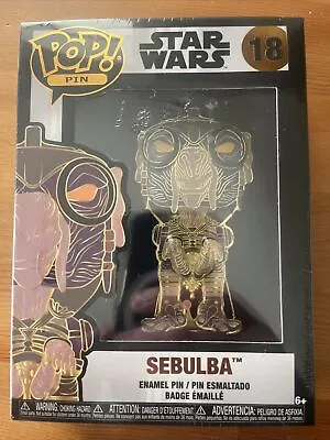 Buy Star Wars Funko Pop Enamel Badge Sebulba #18 Inc Removable Stand New In Box 13cm • 5£