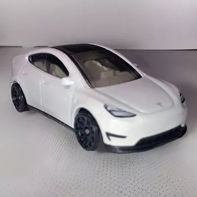Buy Hot Wheels Tesla Model-Y White 2022 New Loose Great Details See Photos 1:64 • 5.50£