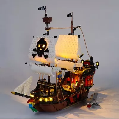 Buy LED Light Kit For 31109 LEGOs Creator Pirate Ship Bricks Lighting Set UK Seller • 24.95£
