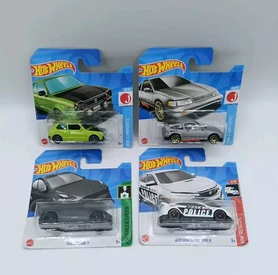 Buy Hot Wheels Honda & Tesla 1:64 Diecast Car Bundle X 4 - New • 16.99£