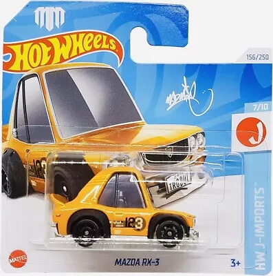 Buy Hot Wheels 2024 Mazda RX-3 Orange Tooned Short Card, Free Boxed Shipping • 6.99£