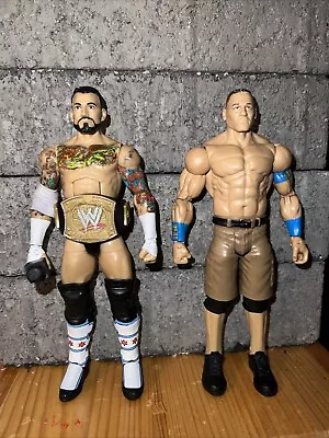 Buy Mattel WWE Elite Series 16 CM Punk Figure Pipebomb Plus Free John Cena Figure! • 100£