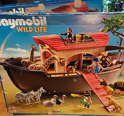 Buy Playmobil  - WILDLIFE Play Set 5276 - Boat Full Of Animal Figures & Accessories • 24.99£