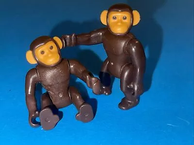 Buy Playmobil Pair Of Monkeys Chimps  Zoo Safari Wilderness • 4.49£
