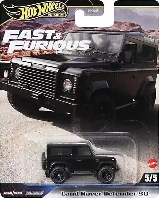 Buy HOT WHEELS PREMIUM Fast And Furious Land Rover Defender 90 Black NEW 1:64 • 11.99£