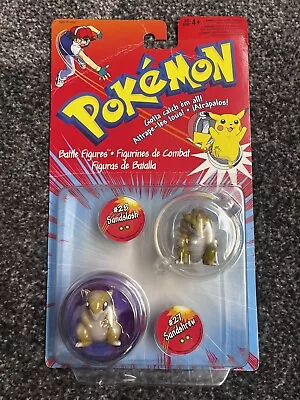 Buy Vintage Pokémon Battle Figures Sandslash & Sandshrew 1999 Sealed Hasbro #M4 • 69.99£
