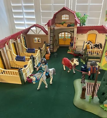 Buy Playmobil Large Riding Stables 6926, 6934 , 6935  + Grooming Station  6929 • 65£