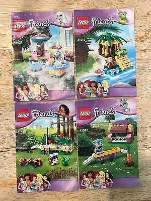 Buy LEGO Friends Animals Bundle -- Inc 41019, 41020, 41021, 41022 [100% Complete] • 9.50£