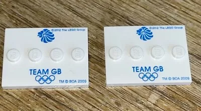 Buy 2 X LEGO Team GB London Olympics 2012 Mini-figure Baseplates Used ( 8909 ) • 4.95£