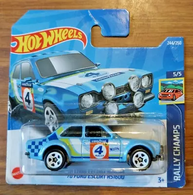 Buy HOT WHEELS - 70 Ford Escort RS1600 Sealed Short Card - Rally Champs 244/250 2022 • 3£