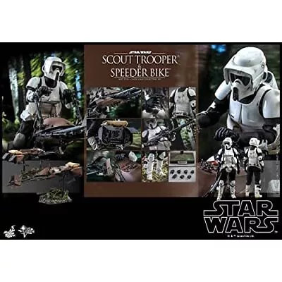 Buy MMS612 Hot Toys Star Wars Scout Trooper & Speeder Bike 16 Figure Scout Troop • 1,887.50£