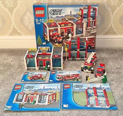 Buy 🔥 LEGO CITY: Fire Station 7208, 100% Complete, Instructions, Minifigures & Box • 49.99£
