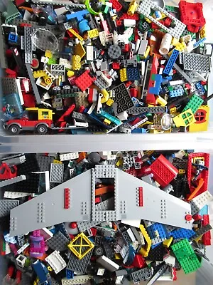 Buy Huge Bulk Lot Of Mixed Unsorted Lego Bricks And Pieces 15kg + No Figures Bundle  • 4.99£