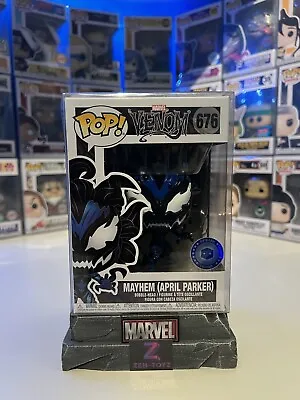 Buy FUNKO POP! Marvel Venom Mayhem (April Parker) #676 Exclusive • 7.99£