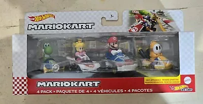 Buy Hw Mario Kart 4-pack, Princess Peach P-wing, Orange Shy Guy,  Mario, Yoshi -new • 50£