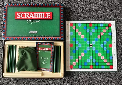 Buy Original Mattel Scrabble By Spear’s Games Vintage 1988 - Contents VGC • 9.99£