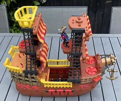 Buy Imaginext Red Skull Crossbones Pirate Ship - Fisher Price/Mattel 🔥 Vintage • 24.89£