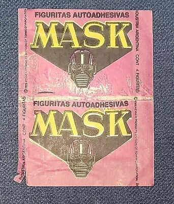 Buy Vintage MASK KENNER TONKA ARGENTINA 1988 Unopened Stickers Pack Variant CROMY • 9.31£