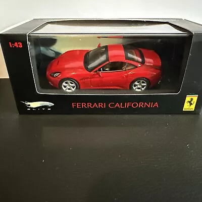 Buy 1:43 Hot Wheels Elite Red Ferrari California R9743 Model Limited Edition • 30£