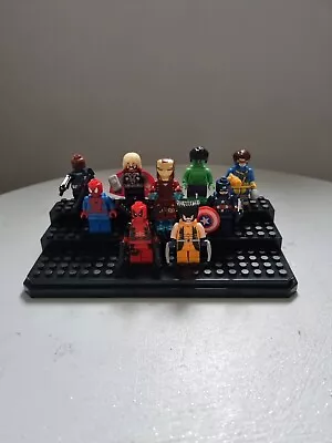 Buy Lego Marvel Super Heroes Minifigure Collection Set Wolverine Deadpool Display  • 49.99£