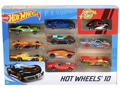 Buy Hot Wheels Basic Car 10 Pack, Scale 1:64, Perfect Gift For Kids & Collectors /3+ • 24.99£