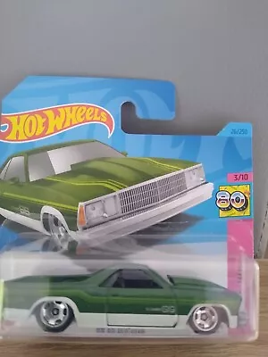 Buy Hot Wheels '80 EL CAMINO #26/250 - 2023 H W The 80's 3/10 Short Card Green • 6.50£