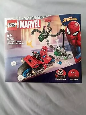 Buy LEGO Marvel Spiderman Vs Doc Oct Motorcycle Chase - Brand New & Sealed! 76275 • 6.50£