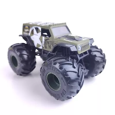 Buy Hot Wheels Army Jeep Monster Truck - 1:24 Scale - Diecast/Plastic • 12.50£