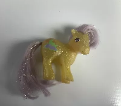 Buy Vintage 1983 My Little Pony Napper Sparkle Yellow Glitter Purple Hair G1 MLP • 22£
