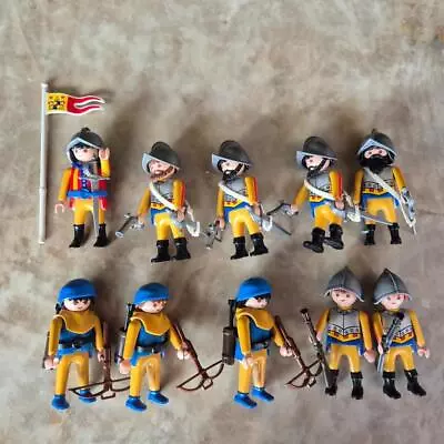 Buy Vintage Playmobil 10 Spanish Knights Archers Soldiers Weapons  Bundle Spaniards • 29.95£
