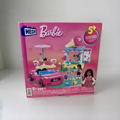 Buy MEGA Barbie Car Playset Convertible & Ice Cream Stand 226 Pieces 2 Micro-Dolls • 20£