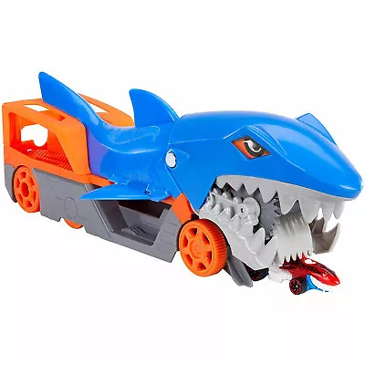 Buy Hot Wheels Shark Chomp Transporter Toy Car Holder Kids Childrens Gift Toy -GVG36 • 17.89£